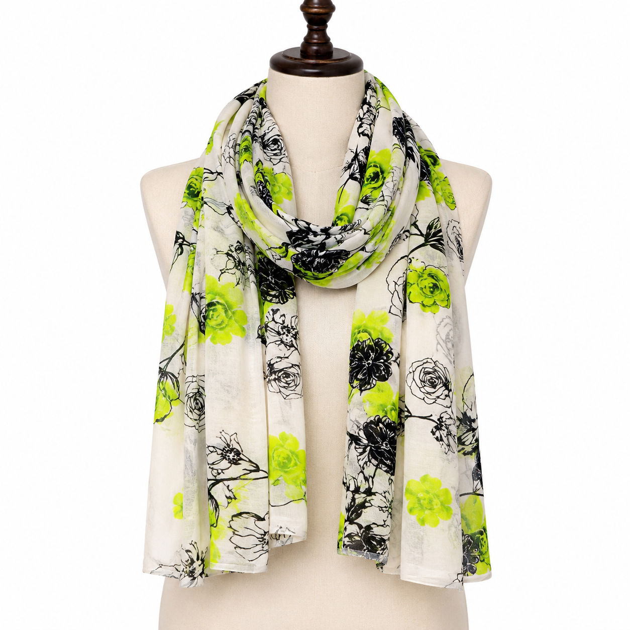 Digital Print Wool Scarf/Shawl 282